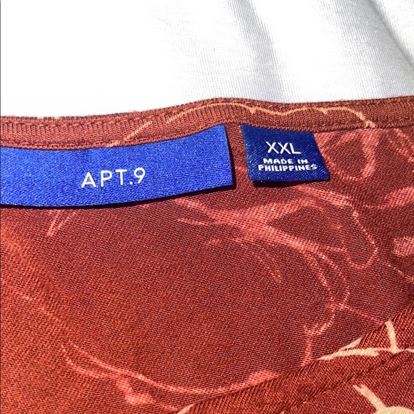 Apt. 9 Brown Tank Top with Elegant Design - Picture 3 of 4